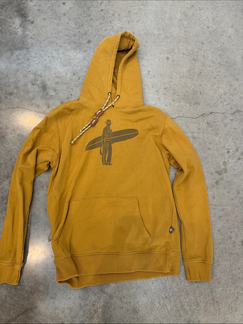 Howler Brothers Pullover Hoodie – Size M – Mustard/Gold